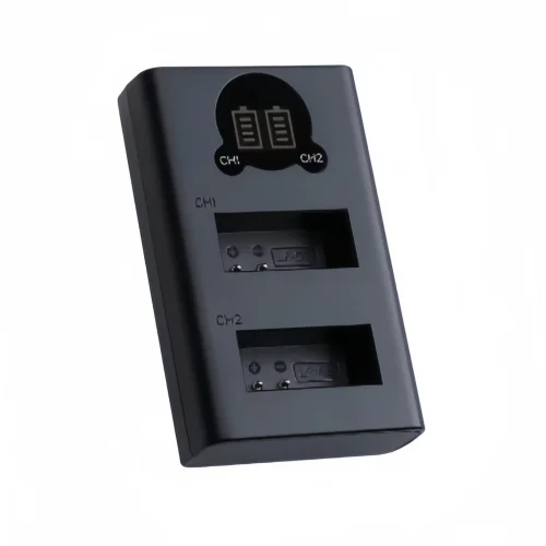 USB-зарядное устройство с 2-слотовым светодиодным дисплеем для Canon EOS M50 M50II M100 M200 100D