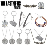the last of us part 2 bracelet ellie dina tlou joel rocket ship firefly logo necklace ladies mens jewelry props gifts