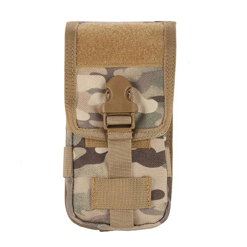 Molle Mobile Phone Pouch Tactical Double-layer Phone Pouch Bag Money Tools Bag Belt Military Hunting Molle Fanny Bag Waist Bag