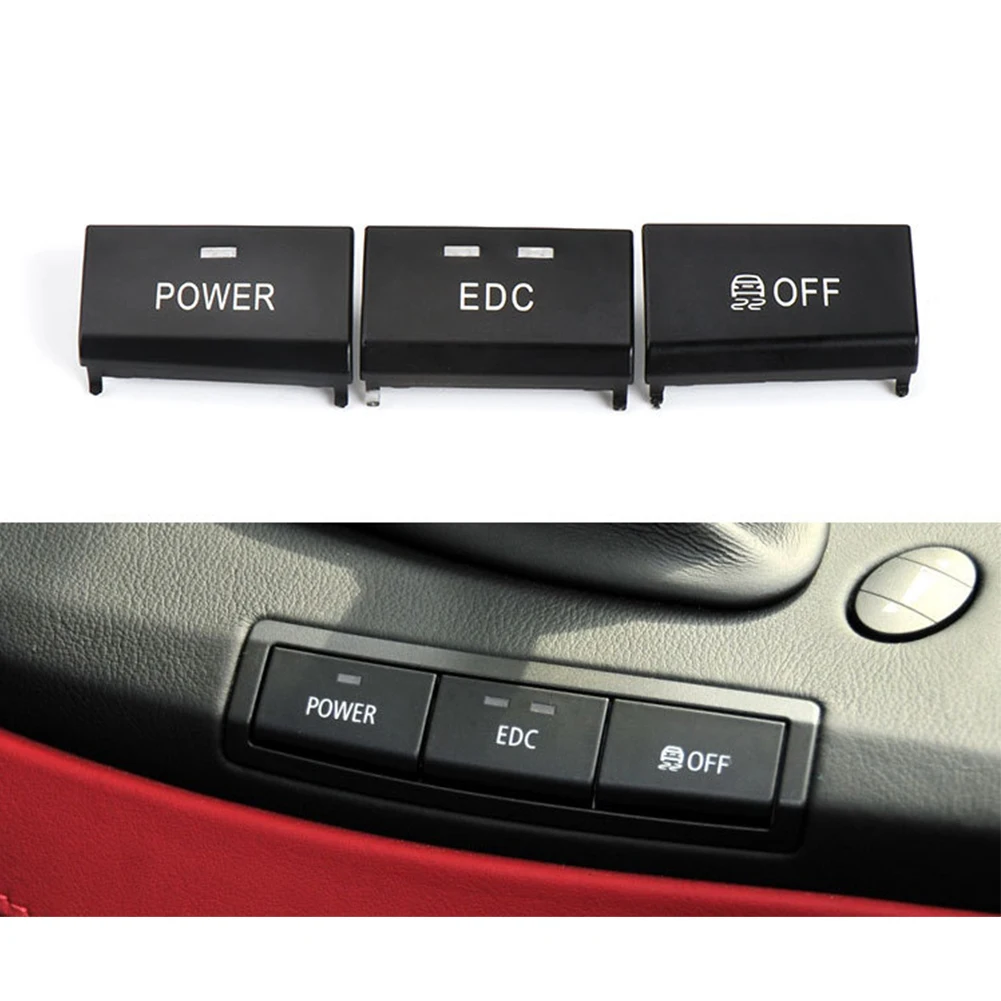

1pc Car Center Console Switch Button Cap Power EDC Switch Button OFF 61317841136 For BMW E90 E92 E93 M3 2005-2012