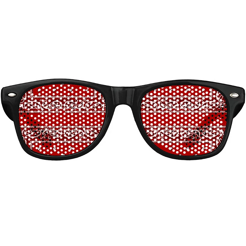 

Fashion Funny Glasses Bandanna Red Birthday Holiday Party Glasses Summer Beach Wedding Sunglasses For Women Men Eyeglasses
