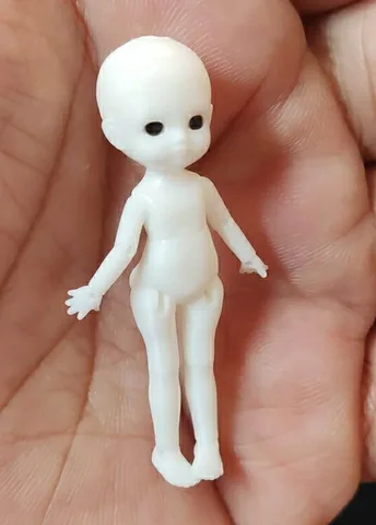 Новая мини-кукла Bjd, рост 4,5 см, полимерная 3D-печать, без макияжа, Diy игрушки для девочек, наряд, кукла, аксессуары