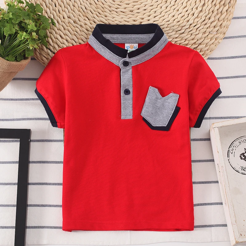 2022 Fashion Kids Boys Polo Shirts Teens 2-14 Years Cotton Short Sleeve Baby Boy Polo Sports Shirt Tops Children Clothing enlarge
