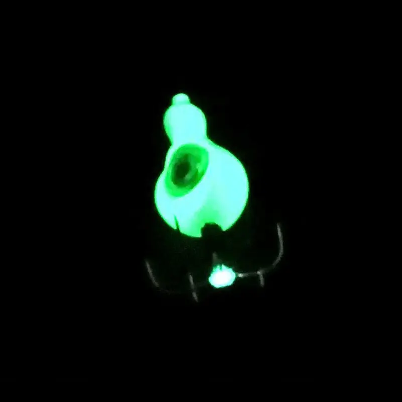 AS 1pc Pesca LED Flash Light Squid Lure Lamp Hooks 7cm Deep Drop Sea Fishing Cuttle Umbrella Hook Attracting Fish Bait Hook enlarge