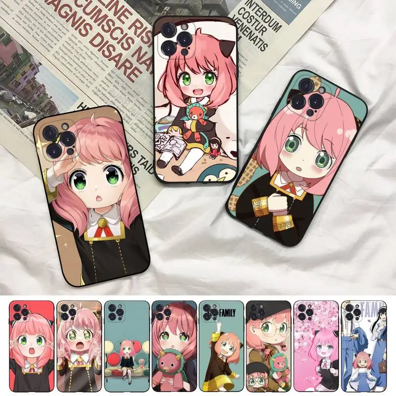 

Spy X Family Phone Case For iPhone 8 7 6 6S Plus X SE 2020 XR XS 14 11 12 13 Mini Pro Max Mobile Case