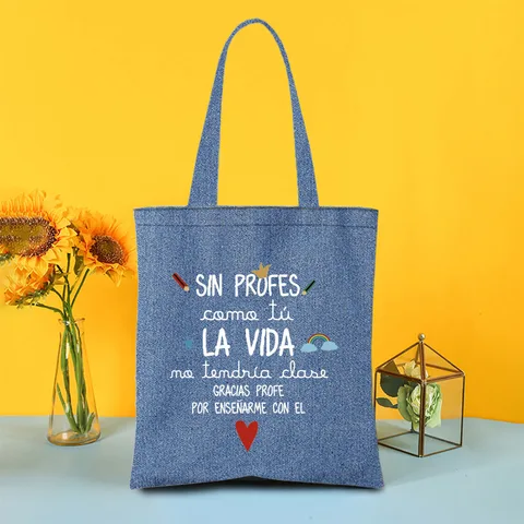 There Is No Teacher Like You Спасибо за обучаю меня Сумка на плечо с принтом Женские джинсовые сумки для покупок Женская сумка-тоут Подарок для учителя