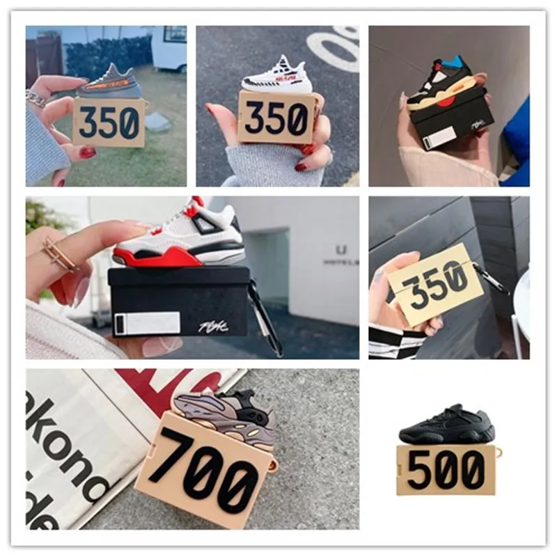 

3D Cartoon Fashion Shoes Shoe Sport Soft Football Sillicone Cases for Apple Airpods 1 2 Wireless Earphone Cover for air pods Pro