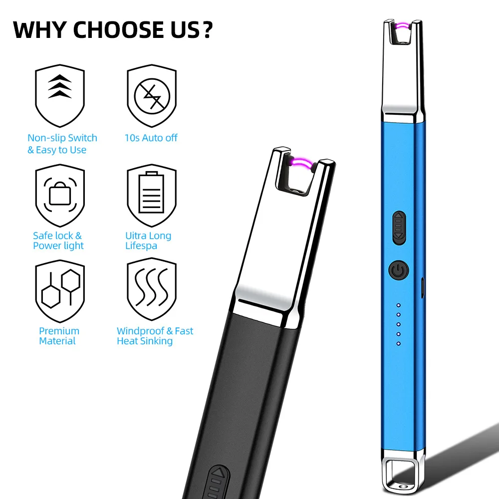 USB электрические зажигалки для сигарет аксессуары курения ветрозащитные