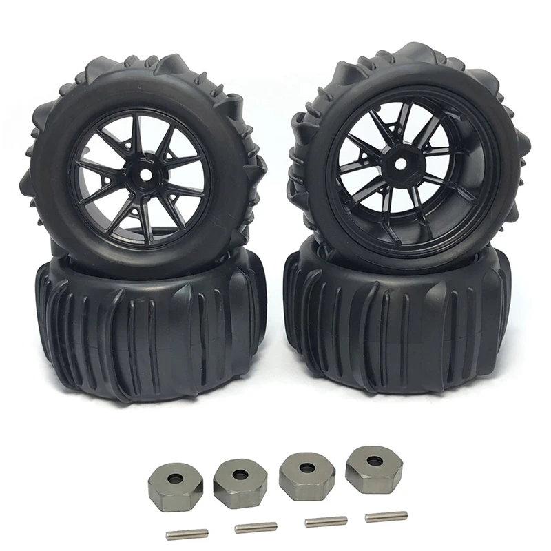 

4Pcs 84Mm Snow Sand Tire Tyre Wheel For Wltoys 144001 144010 144002 124016 124017 124018 124019 RC Car Upgrade Parts