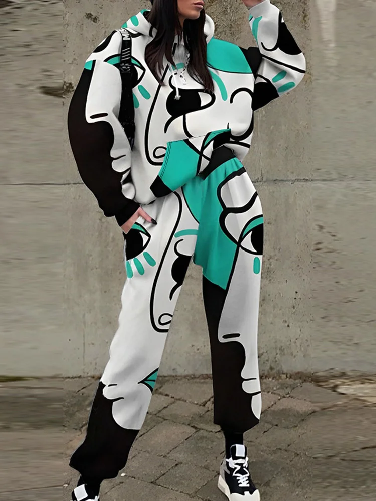 Модный наряд с капюшоном и длинным рукавом женские элегантные подходящие