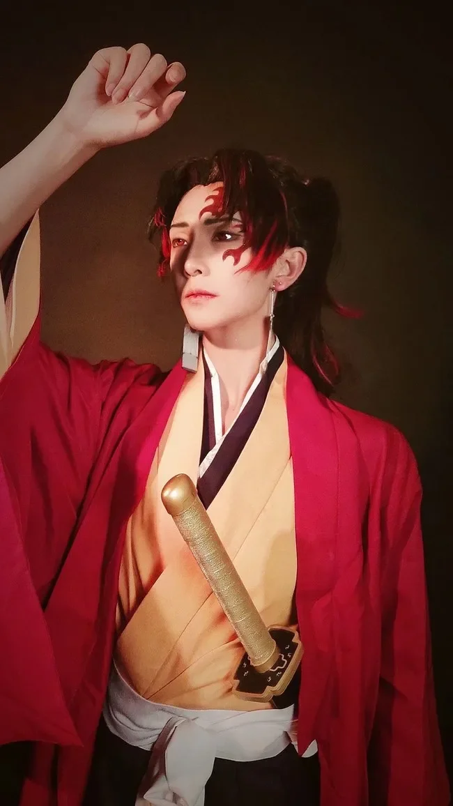 

Anime Demon Slayer Kimetsu No Yaiba Kamado Cosplay Costume Tsugikuni Yoriichi Kimono Costumes Wig Cosplay Costume