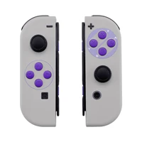 extremerate soft touch classics snes style housing shell case with full set buttons for ns switch joycon oled