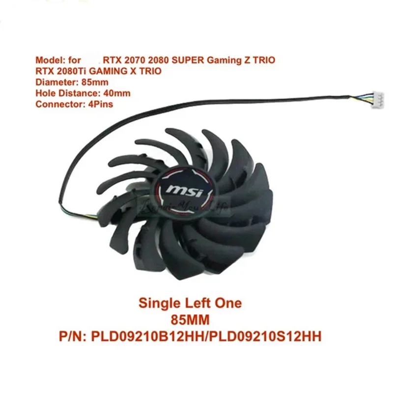 Кулер для видеокарты MSI RTX2080 TI GAMING X TRIO RTX 2070 SUPER Z PLD09210B1
