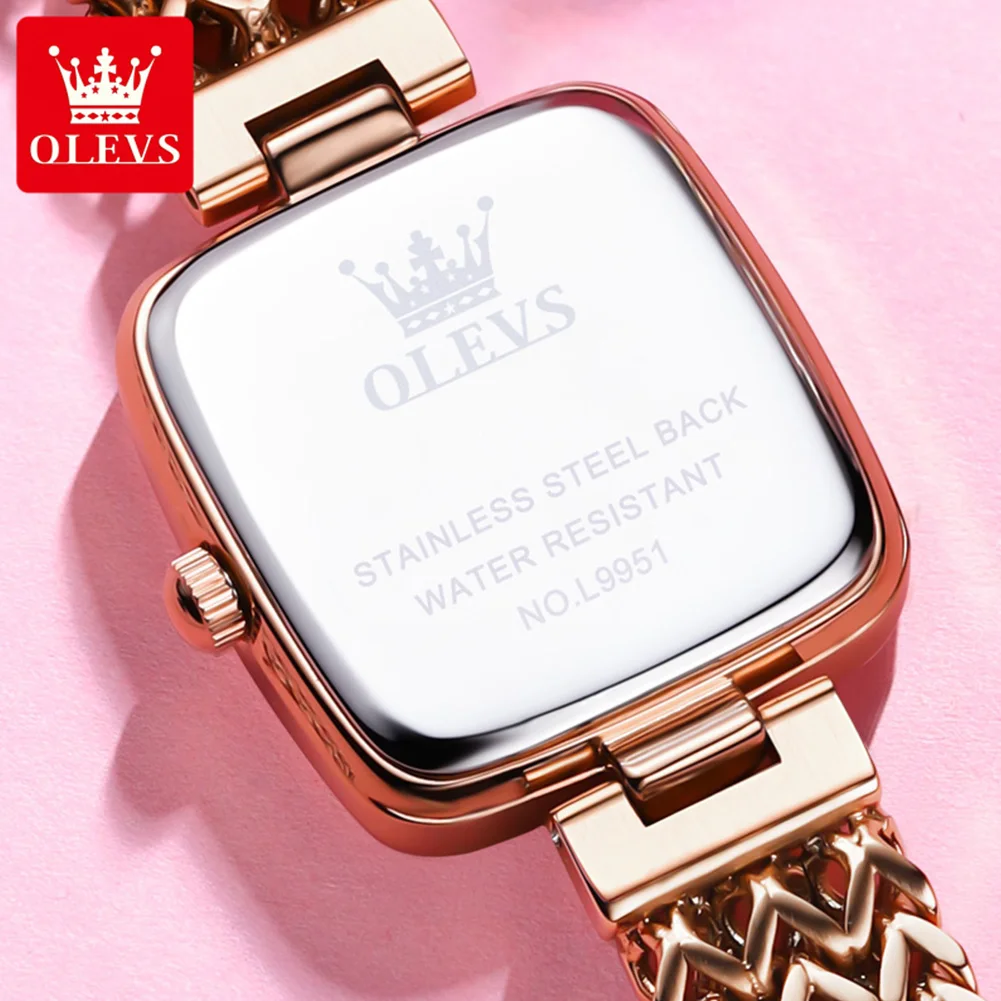 OLEVS Womens Watches Top Brands Luxury Rose Gold Bracelet Quartz Watch for Women's Fashion Stainless Steel Ladies Wristwatches