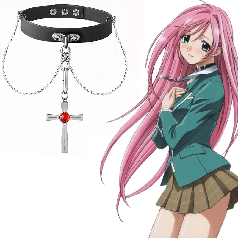 Колье С Подвеской &quotкручалка И Вампир&quot Из Кожи Аниме-дизайном Кожаное Цепочкой