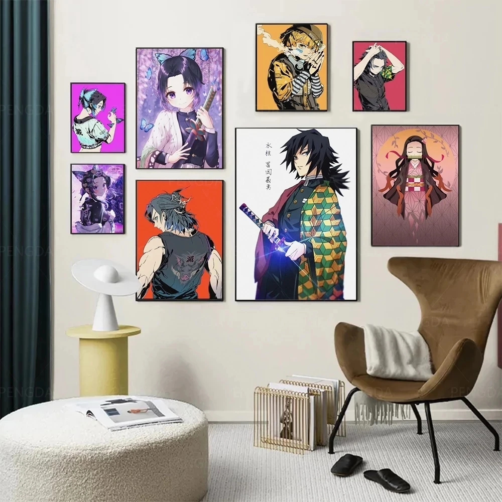 

Hd Home Decoration Canvas Painting Demon Slayer Pictures Wall Art Prints Japan Anime Modular No Frame Poster For Living Room
