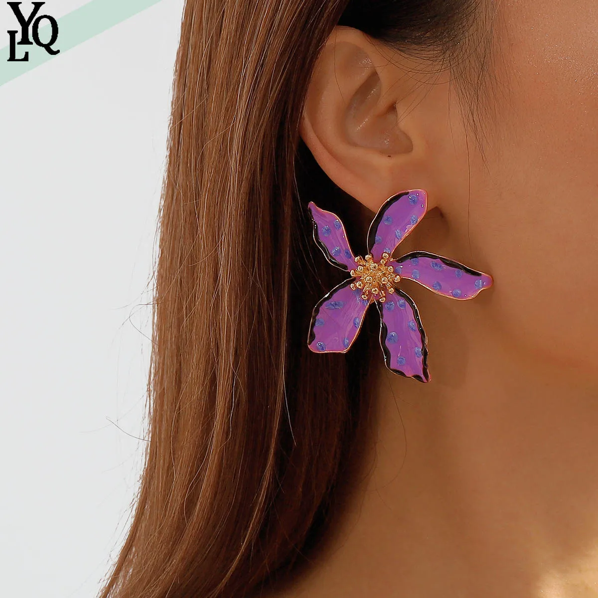 

2023 New Colorful Sweet Temperament Flower Earrings Wholesale