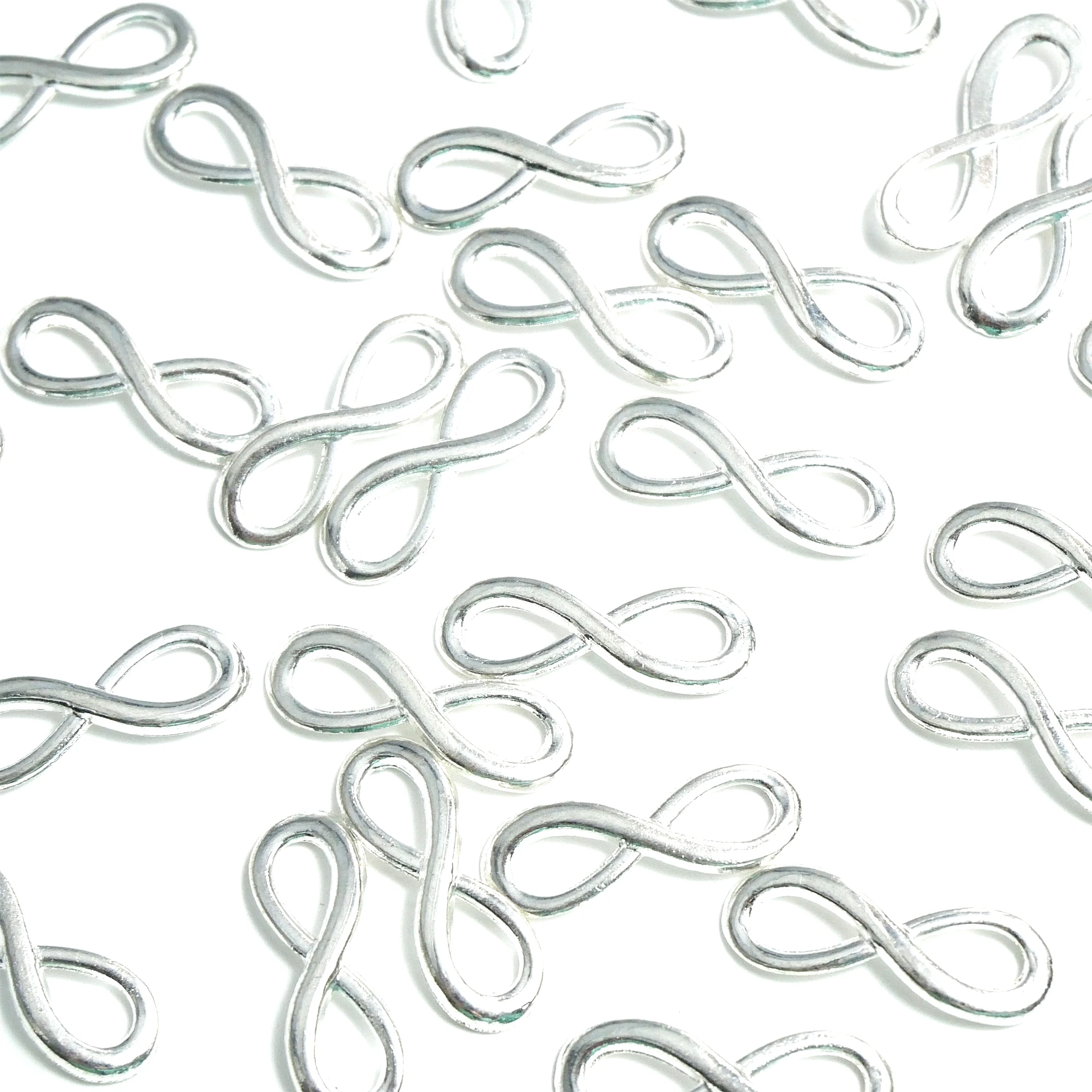 

30 Pcs 24x8x1.5mm 8-Word Connector Pendant Fit DIY Handmade Necklace Earring Bracelet Charms Jewelry Making