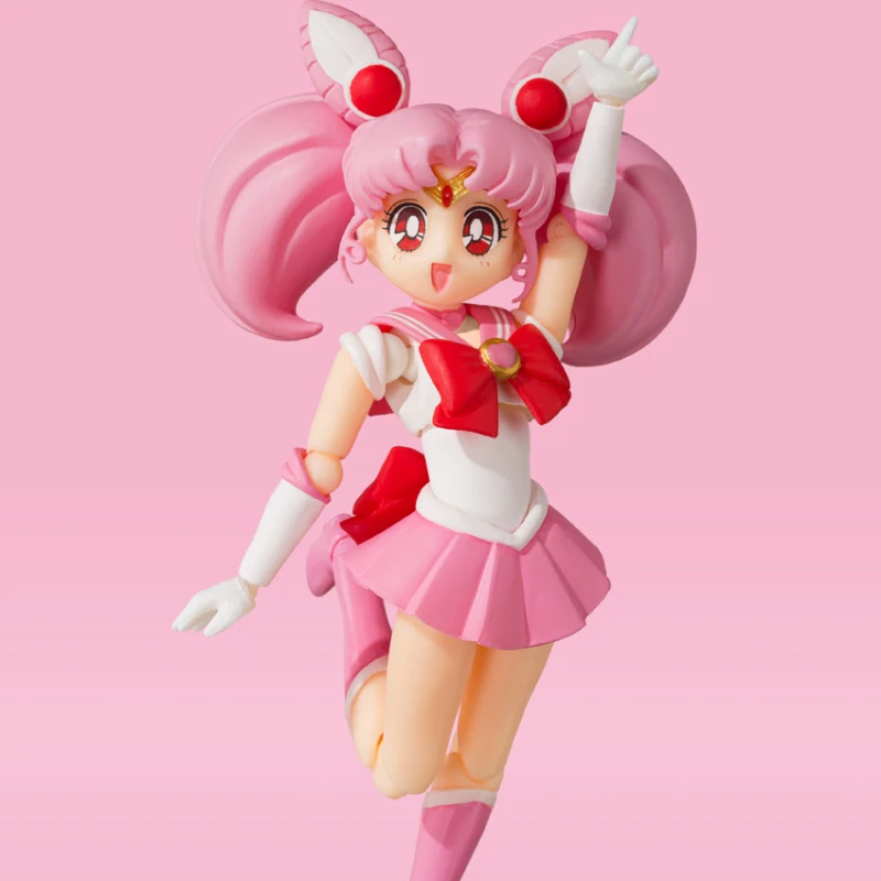Bandai Оригинал S.H. Фигуртс чибисша Сейлор Чиби Мун анимационное цветное издание