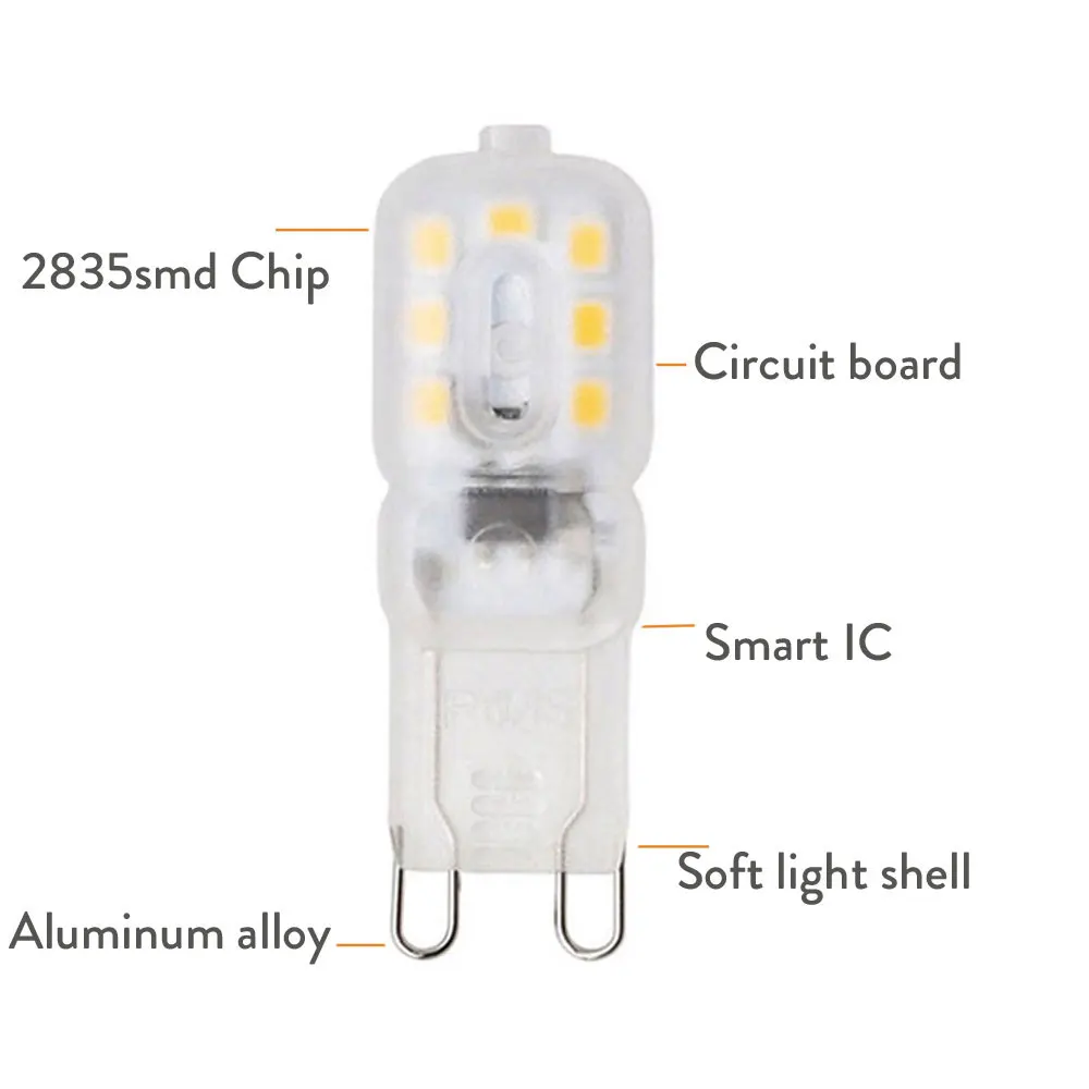 Светодиодная лампочка G9 3W 5W 2835SMD Мини - лампа для замены галогенной лампы 20W 30W