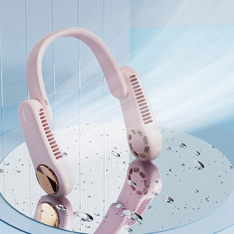 Портативный шейный вентилятор Персональный USB-вентилятор с подзарядкой