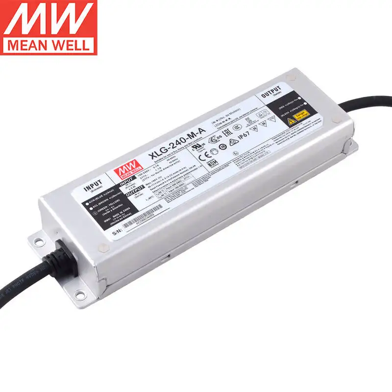 XLG-240-M-A +90~171V1400mA MEANWELL Режим постоянной мощности Драйвер светодиодного освещения
