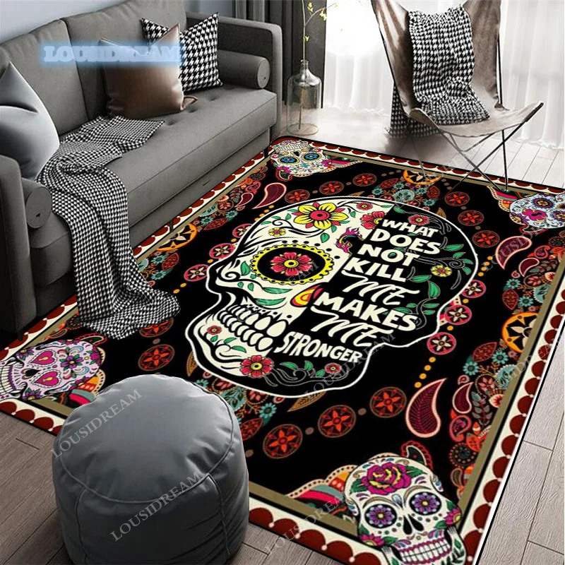 

Halloween Gift Carpet Sun Moon Witchcraft Divination I am Sun Moon Daughter Sofa Skeleton Floor Mat Jim Bi rugs a1