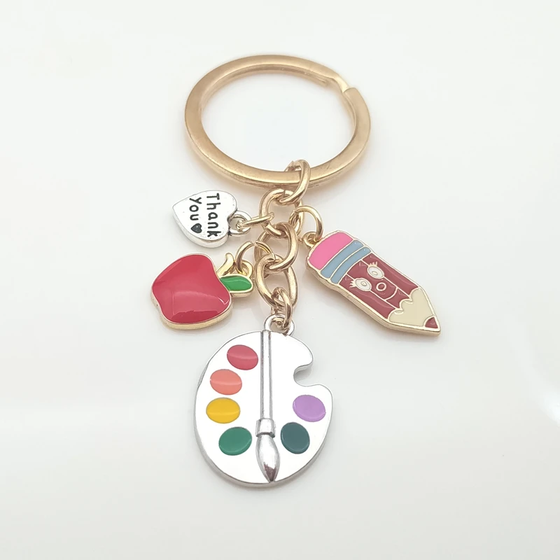 1 шт. ручная работа кисть и художественная доска брелок в палитре студенческий