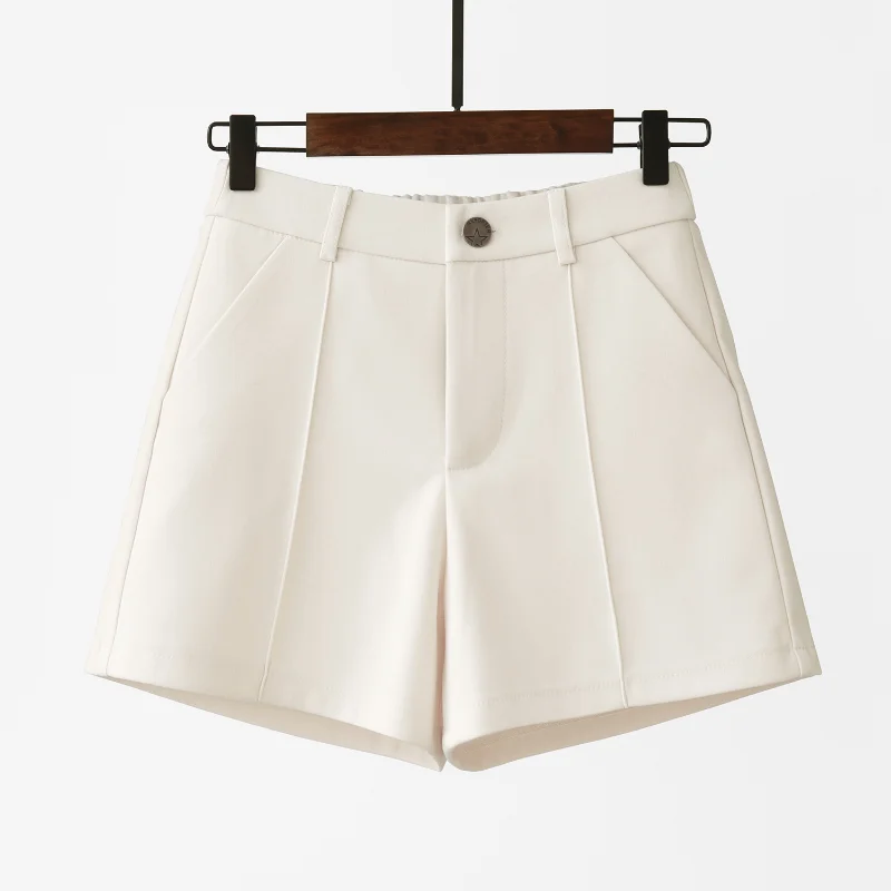 Suit Shorts Women 2023 Summer New Korean Version of High Waist Wide Leg Single-layer Thin Loose Display Thin A Word Casual Pants