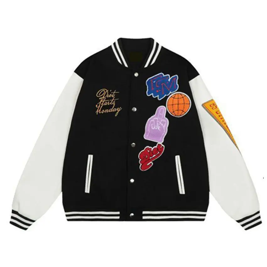 Американская осенне-зимняя стеганая новая свободная бейсбольная униформа в