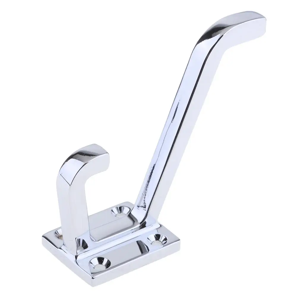 

Stainless steel gown and hat single hook hanger wall mount