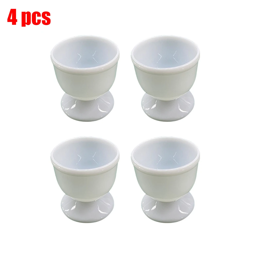 

4/8pcs White Egg Cup Holder Hard Soft Boiled Eggs Holders Cups Kitchen Breakfast Cooking Tool Egg Cups For Kitchen Accessories