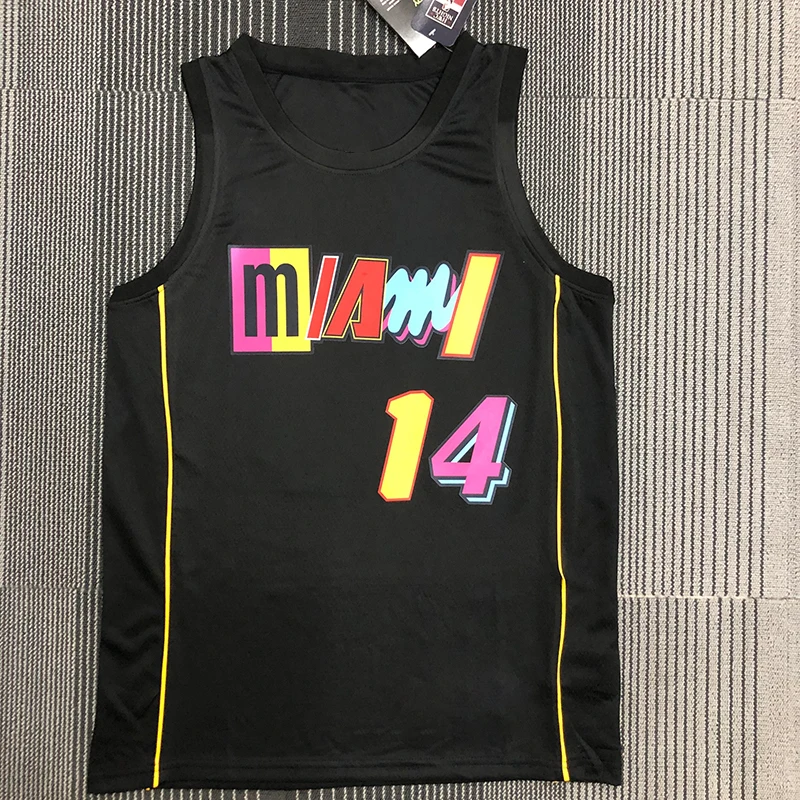 

New Season Mens American Basketball Jerseys Clothes Jimmy Butler Tyler Herro European Size Miami Heat #22 #14 T-shirt