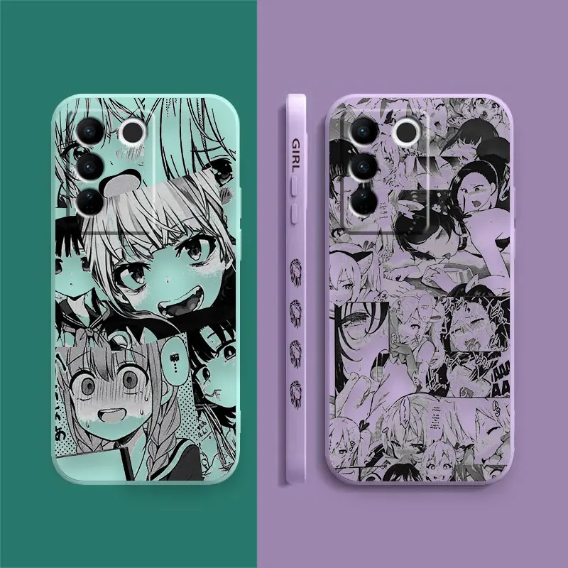 Case For VIVO S5 S6 S7 S9 S9E S10 S12 S15 S16 S16E V19 V20 V21 V23 V25 V27 PRO 5G Case Funda Shell Cute Kawaii Nifty Girl Anime