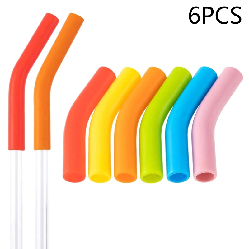 

Силиконовые чехлы для соломинок, 6 шт.