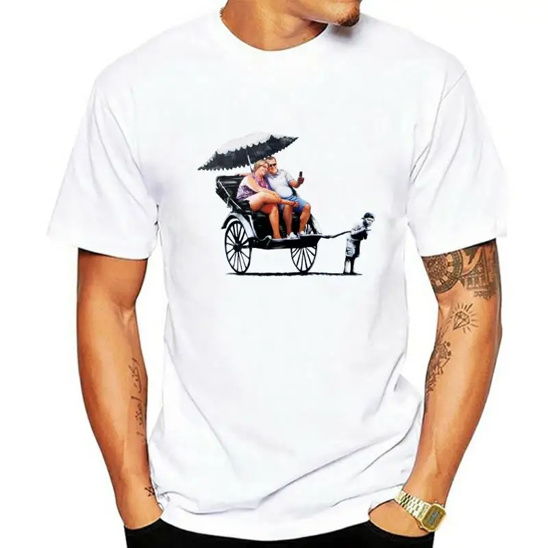 

Camiseta BANKSY рикша rampage туристический взрыв уличное искусство Лондон Нью-Йорк