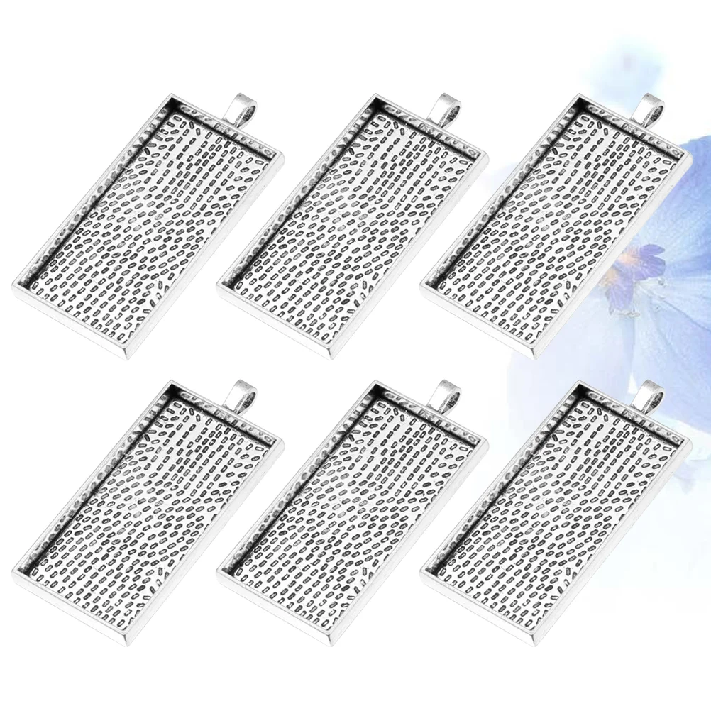

Pendant Jewelry Trays Bezel Blanks Setting Blank Tray Diy Accessories Silver Vintage Tiles Dome Cameo Base Square Craft Photo