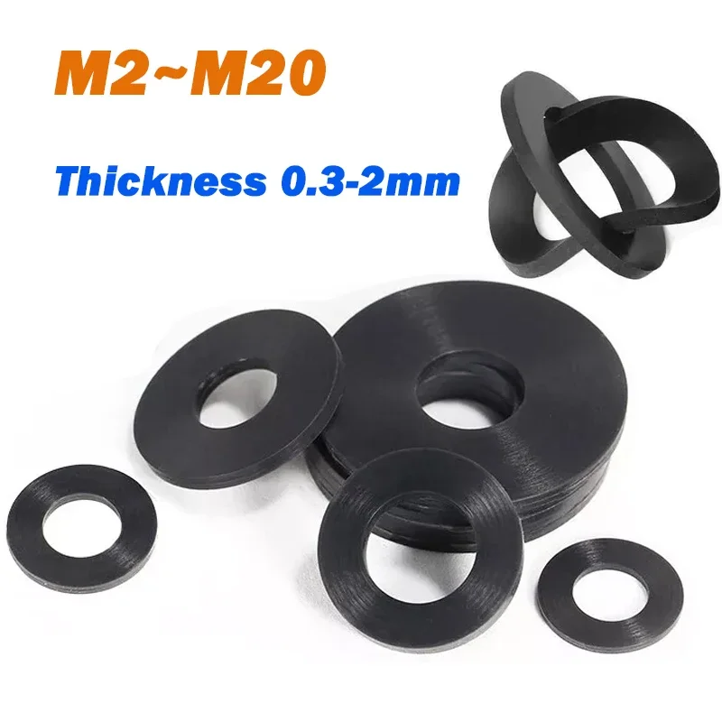 

Силиконовые шайбы уплотнители M2-M20 черные
