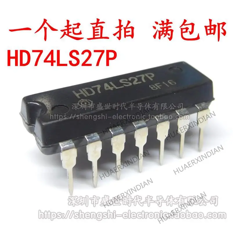 

10 шт. новый оригинальный HD74LS27P SN74LS27N DIP14/