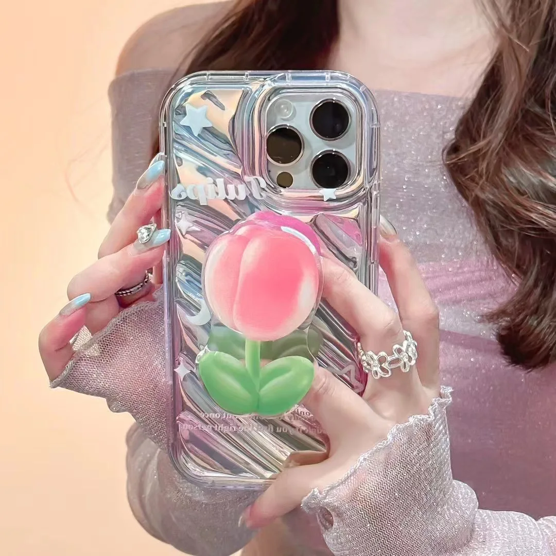 

Pink Tulip - Inner Stripe mkbl Phone Case For iphone 14 13 12 11 Pro Max X XR XSMAX 7 8 Plus SE TPU Case Cover new products