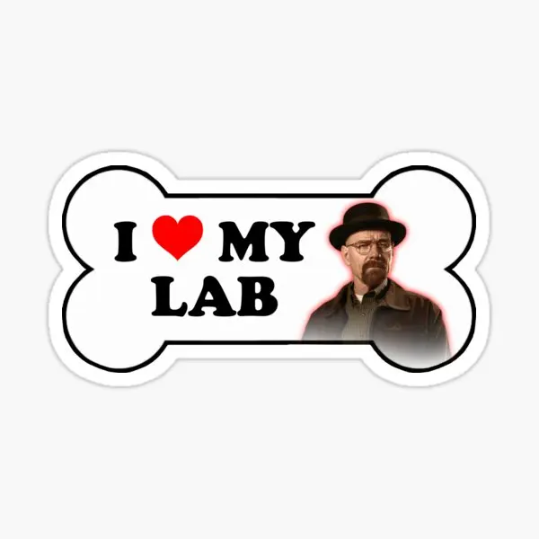 Наклейки Уолтер Уайт I Love My Lab во все тяжкие, 5 шт., наклейки для искусственного аниме, автомобильный багаж, мультяшный детский бампер, окно