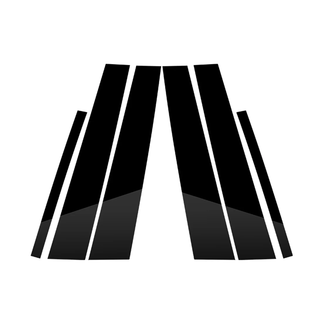 

Для-3 серии E90 2005-2012 Автомобильная дверь окно BC столб крышка полоса панель отделка ПК черный 6 упаковок