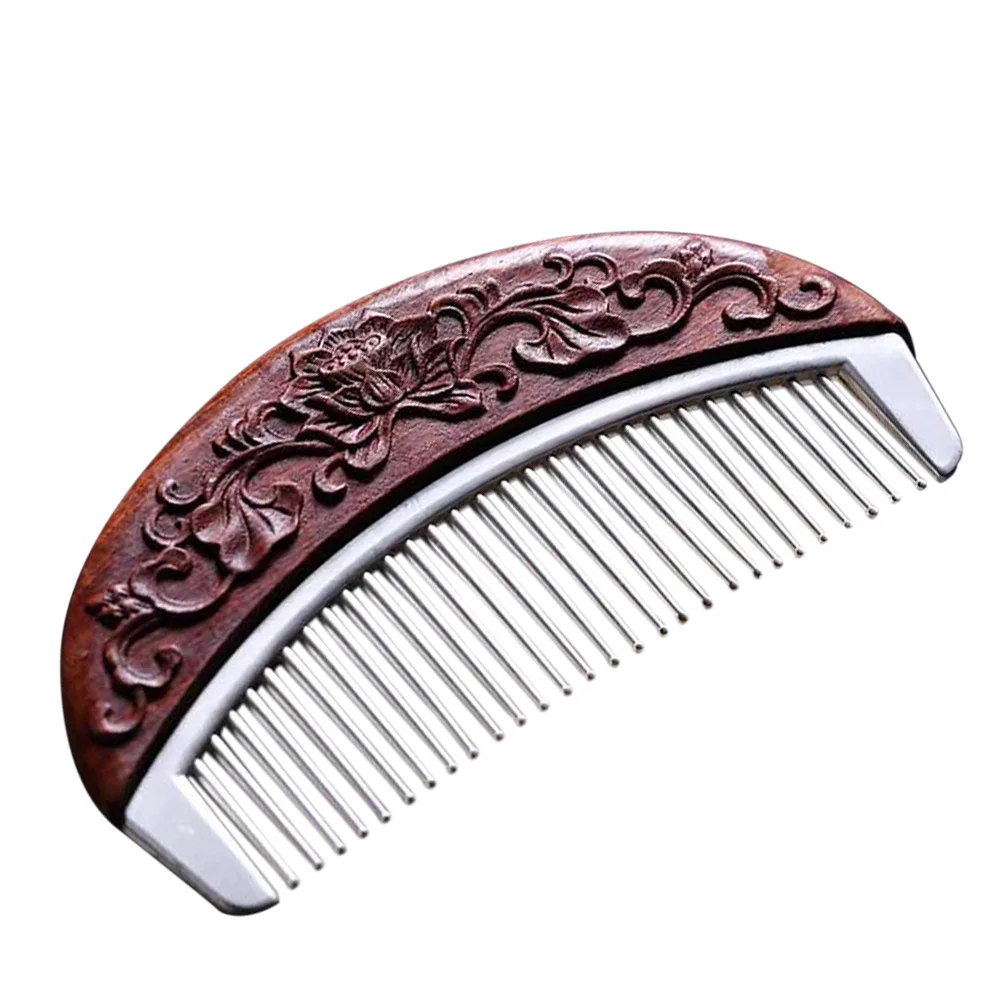 

Comb Wooden Hair Women Brush Carved Hairbrush Scalp Handmade Detangling Combs Retro Head Tool Sandalwood Beard