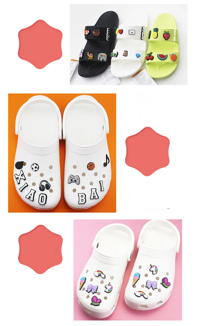 Одиночная распродажа 1 шт. Jibz аксессуары для кроксов обувь жесты логотип любимые