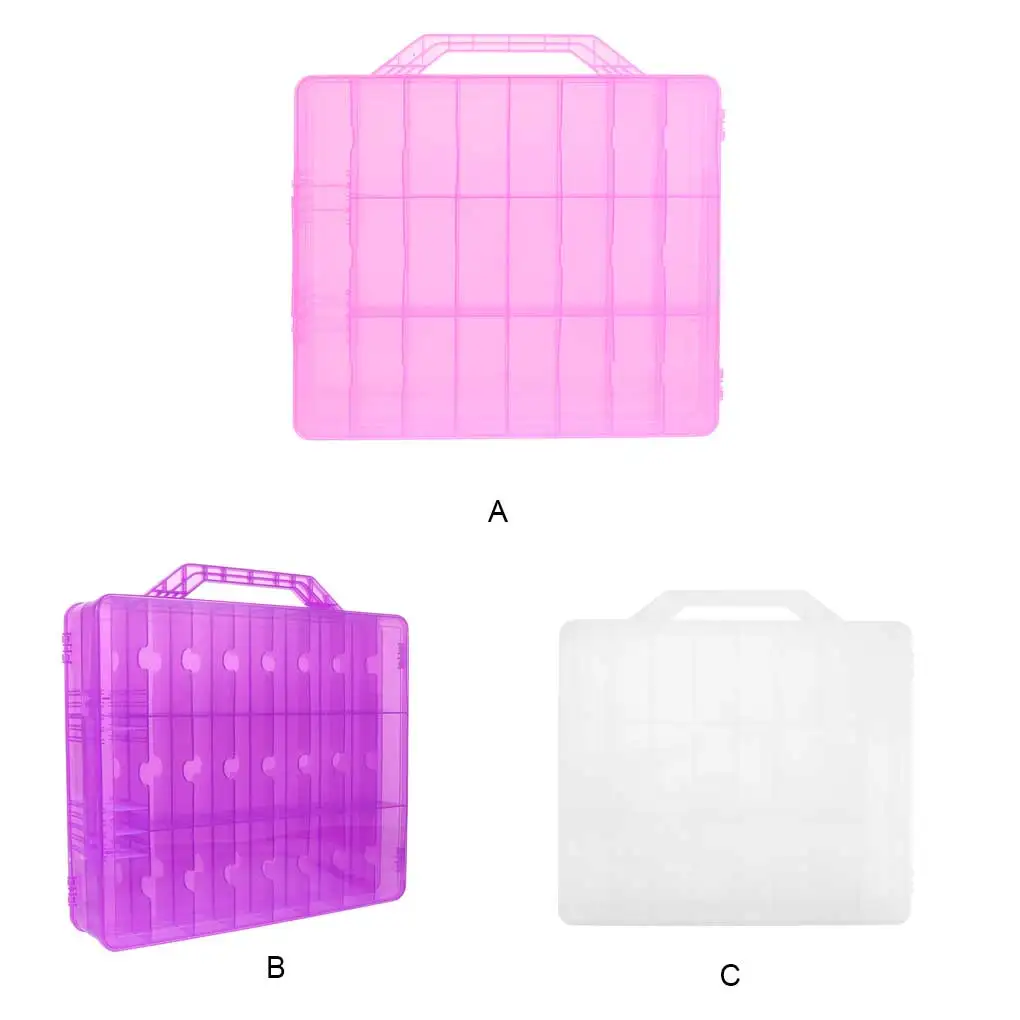 

Nail Gel Polish Organizer Case Holder Adjustable Divider Portable Home Salon Dorm Organizing Container for Women Girls