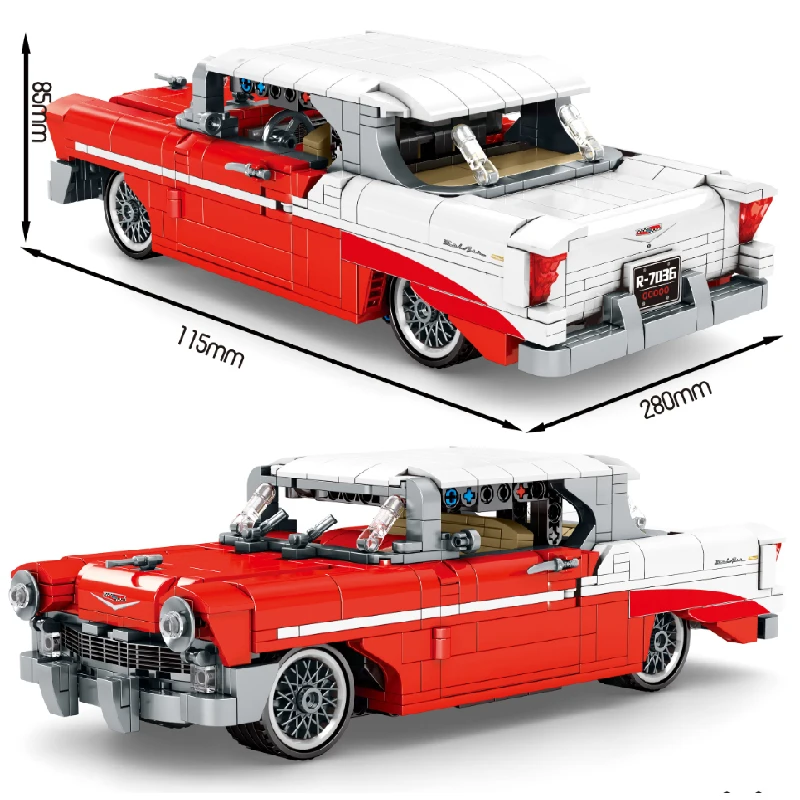 

814 шт., Детский конструктор MOC, классический автомобиль