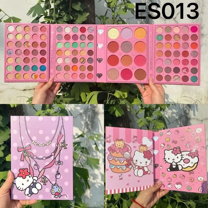 Мультяшные Hellokittys 117 цветов четыре слоя тени для век Палитра аниме кавайные