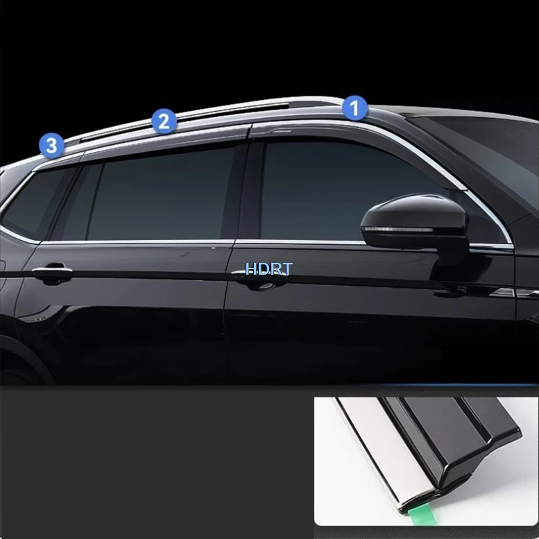 

Защитный козырек для автомобиля, защита от солнца, дождя, погоды для Volkswagen Tiguan Allspace VW Tiguan L 2017 +