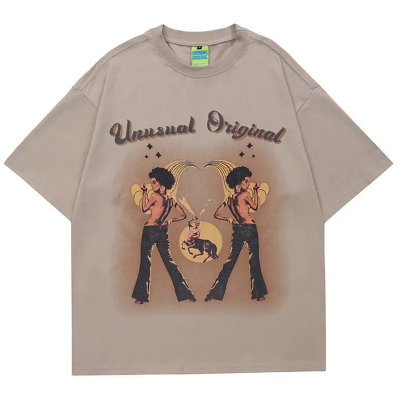 

Men Hip Hop Oversized T Shirt Streetwear Letter People Print Harajuku Short Sleeve Tops 2022 Fsahion Vintage Casual T Shirts