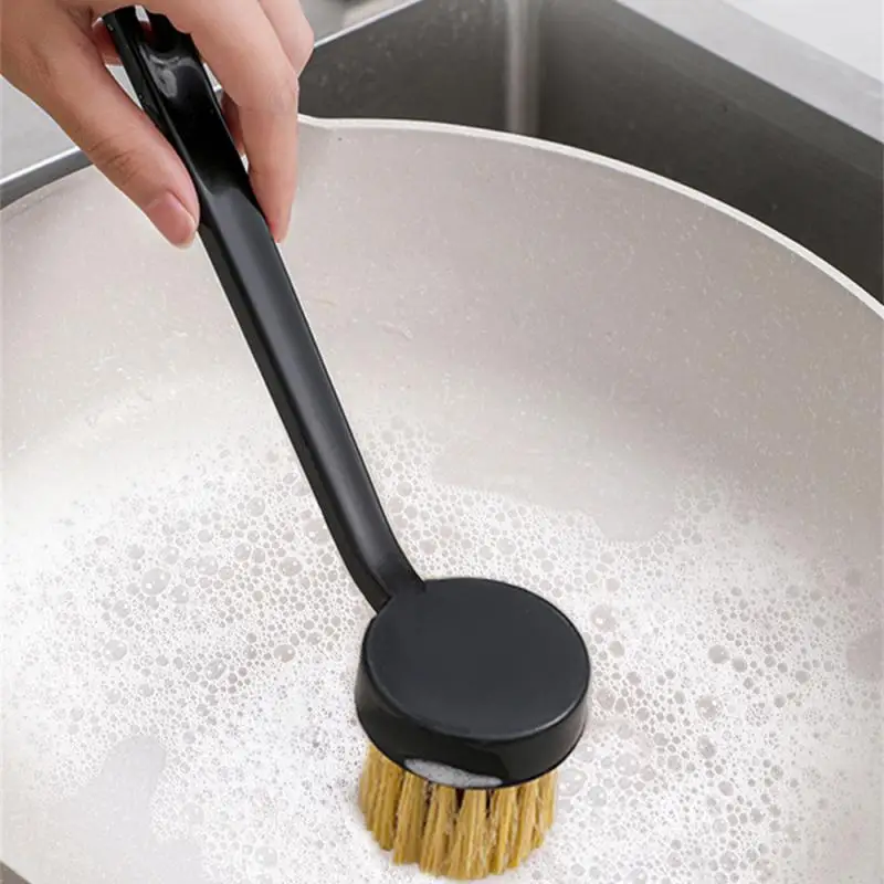 

Decontamination Pot Brush Pp/bristle Long Handle Pot Washing Brush Kitchen Household Cleaning Tools Cleaning Brush Non-stick Pan